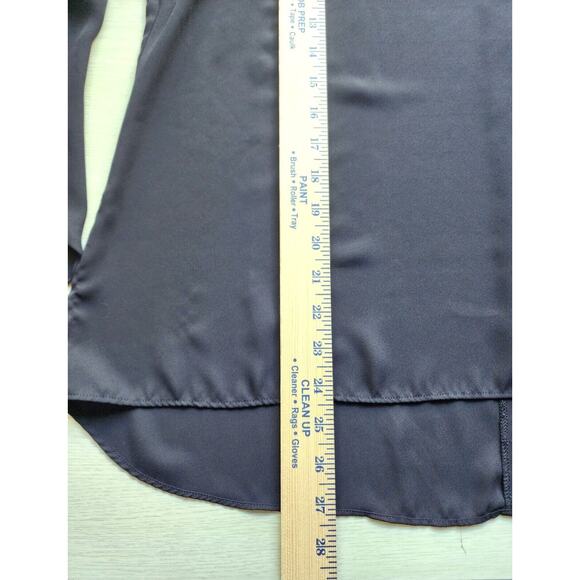 TOP/BLOUSE-INC INT'L CONCEPTS-Black-Sheer-Back Zipper-Open Flowing Sleeves-SZ 16 - Picture 13 of 16